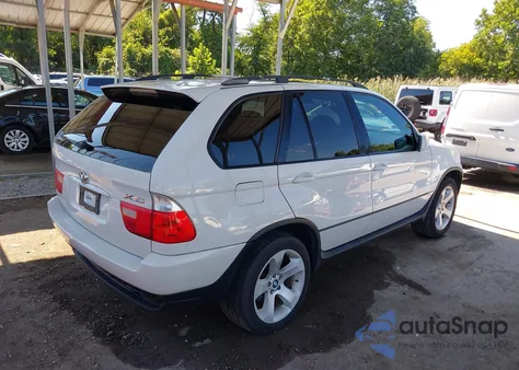 2005 BMW X5 4.4I z USA, uszkodzony, nr VIN 5UXFB53545LV17489